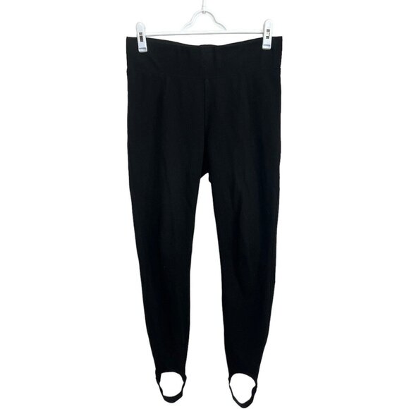Kit + Ace Pants Womens 10 Black Elastic Waist Stirrup Leg Leggings Pants - Picture 1 of 6